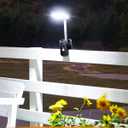 Clip On Solar Lights Outdoor, Motion Sensor Outdoor Lights, 92 LEDs 600LM Solar Fence Lights Outdoor Waterproof,Security Lights for Fence, Deck, Gutter (2, Clamp/Black/6000K)