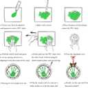 2 x Stylor Baby's First Christmas Ornament 2025 - DIY Clear Plastic Flat Ball Handprint Kit Keepsake, for Newborn Boy or Girl, My 1st Xmas Tree Hanging Snowflakes Decoration