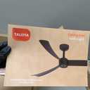 TALOYA 46 inch Ceiling Fans with Lights and Remote, Night Light, Whit