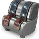 Homedics Deluxe Foot Massager & Calf Massager with Gentle Warmth, Rolling & Compression Massage, Adjustable Tilt, Washable Liners, 4 Programs, 3 Intensity for Muscle Relief and Post-Workout Recovery