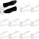 Shoe Slots Organizer, Shoe Stacker, Adjustable Level Shoe Rack Organizer, Space Saver Storage Shoe Holder Organization (10)