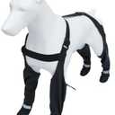 Dog Booties with Suspenders Waterproof Non-Slip Adjustable Dog Boots Suitable for Snowy and Rainy Days Outdoors