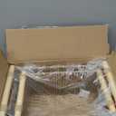 Woven Decorative Baskets Bohemian Style Set of 2 Picnic Basket with Wood Handles Rectangle Storage Baskets for Shelves Towel Bathroom