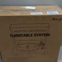 Record Player Wireless Output Turntable Carbon Fiber Tonearm Vinyl Player Aluminium Platter Belt-Drive LP Turn Tables 2 Speed RPM Phono RCA Line Output AT-3600L MM Cartridge Audio Sound Pure Black