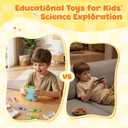Handheld Microscope for Kids - HTVRONT 1000X Kids Microscope 2.0" HD Screen | 2-in-1 Microscope & Telescope, Kid-Friendly Operation, 4-Hour Extended Battery, Ideal Educational STEM Gift for Kids 3-12