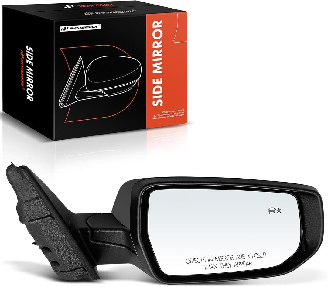 Passenger Side View Mirror Compatible with Chevy Malibu 2016 2017 2018 2019 2020 2021 2022 Mirrors Non Heated Without Signal Light Manual Folding Right