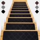 Stair Treads for Wooden Steps 15pcs  8x30in Carpet Stairs Runner Indoor NonSlip Stair Mats for Kids Elders and Pets