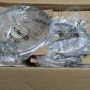 GiPP 21Psc Pots and Pans Set Non Stick White Granite Kitchen Cookware Sets Nonstick Induction Cookware Non-toxic Cooking Pan Set with Silicone Utensils, PFOS and PFOA Free (21PCS)