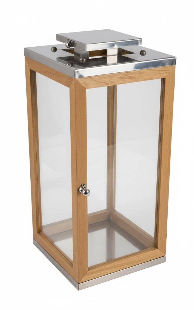 HD 16IN METAL/WOOD LANTERN