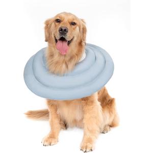 Gagabody Dog Cone for Large Dogs - Comfortable Adjustable Soft Alternative After Surgery - Elizabethan Donut Collar for Recovery - Different Sizes for Cats, Medium and Small Dogs (3XL(Neck Girth:9.5-21.2" Height:11.9-15.2"), BLUE)