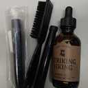 Striking Viking 2 Pack Beard Pencil Filler for Men with 4 Tips (Jet Black) - Fill, Shape & Define with this Long-Lasting, Waterproof Beard Pen Kit Including Brush + Striking Viking Beard Oil for Men - 2 Fl Oz,