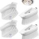 Dish Brush Refills Head for OXO - 4 Pack Dish Brush Cleaning Soap Dispensing Head Replacement for Scrubber, Kitchen Dish Brush Replacement Head for OXO Dish Brush Refill Head (White)