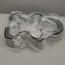 Tandefio Set of 3 Oversized Gingerbread Men Silver Gingerbread Men Cookie Cutter Figurines for Christmas Decorations Outdoor Day Holiday Party Supplies Stainless Steel, 19.29" 17.72" 15.55"