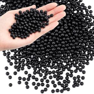 WinnerWhy 1000 Pcs Raised Panel Cabinet Door Spacers for 1/4" Groove Black Rubber Ball Stabilizers Round Rubber Spacers for Woodworking Cabinet Door Making Tools