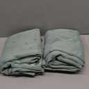 BGment Room Darkening Curtains 84 Inches Long, Grommet Thermal Insulated Blackout Curtains with Wave Line and Dots Printed for Bedroom, 2 Panels, Each 52 x 84 Inch, Frosty Green