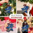 2 x 2025 Graduation Christmas Ornament - Wooden Graduate Ornament for College High School Senior Masters, Graduation Gifts for Her, Him, Family, Friends - Congrats Grad Party Decorations