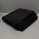 Black Fabric Rectangle Table Cloth - 6 Pack, 60" × 84" Washable Tablecloth for 5FT Tables, Wrinkle-Resistant & Heat-Proof Table Cover for Weddings, Dinners & Parties 