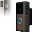 ZOPPEN Anti-Theft Ring Doorbell Mount, Metal Ring Camera Mount Adjustable Angle (45-135 Degrees) Compatible with Battery Video Doorbell 2/3/4/Pro (2024 Release), Door Bell Holder Mounting Bracket