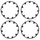 KALOFOR for Tesla Model Y 20 Inch Wheel Rim Protector Hubcaps Uberturbine Wheels Rim Cover Tire Trim Rings Matte Black 4Pcs Model Y Accessories