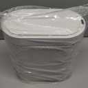 Bathroom Trash Can with Lid Automatic 2 Gallon Motion Sensor Garbage Bin, 7.5 Liter Smart Trash Bin Bathroom Decor, Plastic Garbage Can, Narrow Trash Can for Bedroom, Office, Living Room (Golden)