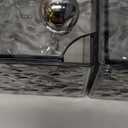 Qtip Holder Dispenser, Wall Mounted Plastic Cotton Pad Holder, Cotton Ball, Swabs, Floss, Makeup Organizers Containers for Vanity Bathroom (Transparent Gray, 2 Pcs)