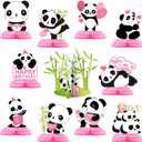 11 Pieces Panda Party Decorations Panda Honeycomb Centerpieces Panda Party Supplies Cute Paper Table Centerpieces for Kids Birthday Baby Shower Party Table Decoration