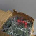 MEETYAMOR 2 FT Mini Christmas Tree, 24" PE Prelit Small Artificial Tabletop Snow Flocked Christmas Trees Decor with 20 Lights Timer, Outdoor Indoor Porch Table Centerpieces Xmas Christmas Decorations