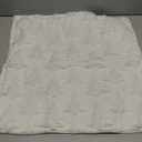 DFXSZ Christmas Tree Pillow Covers 18x18 inch Set of 2 Christmas Decoration Cream White Soft Plush Faux Fur Jacquard Throw Pillows for Bedroom Sofa Holiday Festivals Winter Home Decor PTK006E18