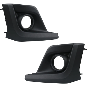 Pair Front Bumper Fog Light Bezel Cover Left Driver Side&Right Passenger Side Lamp Panel Trim with Fog Light Hole