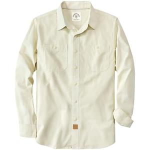 Dubinik® Chambray Shirt Men Long Sleeve Cotton Work Shirts with 2 Pockets Casual Button Down 2XL