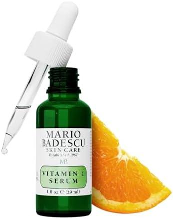 Mario Badescu Vitamin C Serum for All Skin Types Lightweight Serum with Vitamin C & Sodium Hyaluronate Visibly Reduces Signs of Aging 1 Fl Oz
