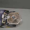 Camping Fan Rechargeable - 9-Inch Battery Powered Fan, 20000mAh(60Hrs) Battery Operated for Camping, Auto Oscillation Cordless, Tent Fan with Remote/Light, 4 Speeds, 4 Timing, Outdoor