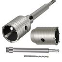 2 1/2 Inch Concrete Hole Saw with 220mm Plus Shank, 65mm Wall Hole Saw Drill Bit for Cement Brick Concrete Stone Wall