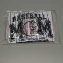 Baseball Mom Shirt Woman Sequin Baseball Game Day Shirts Baseball Season Tee Casual Short Sleeve Tops Biege and White 2XL