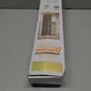 AJAZZ 100% Blackout Magnetic Door Curtain Accordion Doors Interior Accordion Door Closet Doors Curtain Invisible Applicable Bedroom Room Living Room Doorway (Cream White 52" W x 78" L) 1 Panel