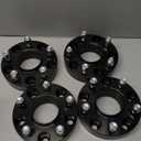 KSP 5X5.5 Wheel Spacers for Ram 1500, 1.5(38mm) 5x139.7mm to 5x139.7mm Hub Centric & 5 Lug Forged Wheel Spacers, Hub Bore 77.8mm Thread Pitch M14X1.5 for 2012-18 Dodge Ram 1500, Package of 4Pcs Black