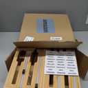 9 In 1 Storage Bag Organizer And Plastic Wrap Dispenser With Cutter, Bamboo Foil and Plastic Wrap Organizer