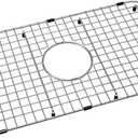 Serene Valley Sink Bottom Grid 23" X 13", Centered Drain with Corner Radius 2", NDG2313C, Medium