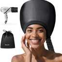 Hooded Hair Dryer for Deep Conditioning - Headband Integrated Hair Bonnet Diffuser Cap Speeds Up Drying Time Adjustable Hair Dryer Caps Safety at Home Fast Drying Portable