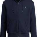 Polo Ralph Lauren Men's Double-Knit Full-Zip Hoodie (Large, (Fall/Winter 2022) Newport Navy)