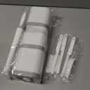 Holaloha Toilet Brush, 3 Pack Toilet Brush and Holder Set Bathroom Accessories, Toilet Bowl Brush and Holder with 3 Crevice Brush for Bathroom, Toilet Scrubber Brush (White)