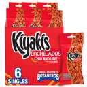 Kiyakis Enchilados 6 pc / 2.75 oz Box, Chili & Lime Flavored Spicy Fried Peanuts BBD: 

Apr 03 2026
