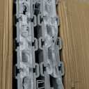 DLDIRECT 48" X 96" - Grey Slatwall Panel Garage Organizer: Heavy Duty Wall Mounted PVC Rack, Interlocking Slat Paneling for Garage Storage, Slatwall Board, Shelves System