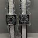 Aipsun 2 Packs LED Outdoor Wall Lights, 3000K 4000K 6000K, 23.6in Modern Black Outdoor Porch & Patio Wall Sconce, Linear Exterior Wall Light for Entrance, Hallway, Garage, Porch(3CCT)