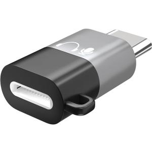 USB C to Lightning Audio Adapter with iPhone Wireless Lavalier Microphone MFi Certified USB-C Male to Lightning Female Headphones Earphone Dongle Converter for iPhone 17/16/15, iPad, Galaxy, MacBook