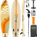 PORTAL SUP Inflatable Paddle Board for Adults 10'6'' Stand Up Paddleboard,Non-Slip Deck Blow up Paddle Boards with Adjustable Paddle, Carry Bag, and Repair Kit (Modern with Seat)