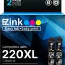 EPSON 220 DURABrite Ultra Ink High Capacity Black Cartridge (T220XL120-S) Works with WorkForce WF-2630,2650, 2660, 2750, 2760 and Expression XP-320,420, 424