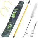 Hawaiian Sling Fishing Spear 5ft Fiberglass Travel Pole Spear 3 Prong Hand Spear Pole Spear Fishing Equipment Harpoon Spearfishing Gear Spear Gun for Spearfishing, Snorkeling, Scuba Diving, Freediving