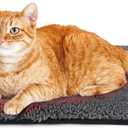 Self Warming Cat Bed Self Heating Cat Dog Mat 29.1 x 18.9 inch Extra Warm Thermal Pet Pad for Indoor Outdoor Pets with Removable Cover Non-Slip Bottom Washable Non Electric (Dark Grey)