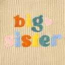 IZYJOY Big Sister Sweater Toddler Baby Girl Knit Embroidery Long Sleeve Pullover Sweatshirt Warm Fall Winter Top Clothes
